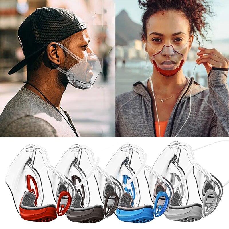 Mascarillas     Anti-pollution Mouth Masks    Clear Respirator Mouth Caps